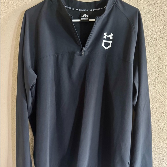 Under Armour Black Men’s Long Sleeve Baseball Pullover - Picture 1 of 5